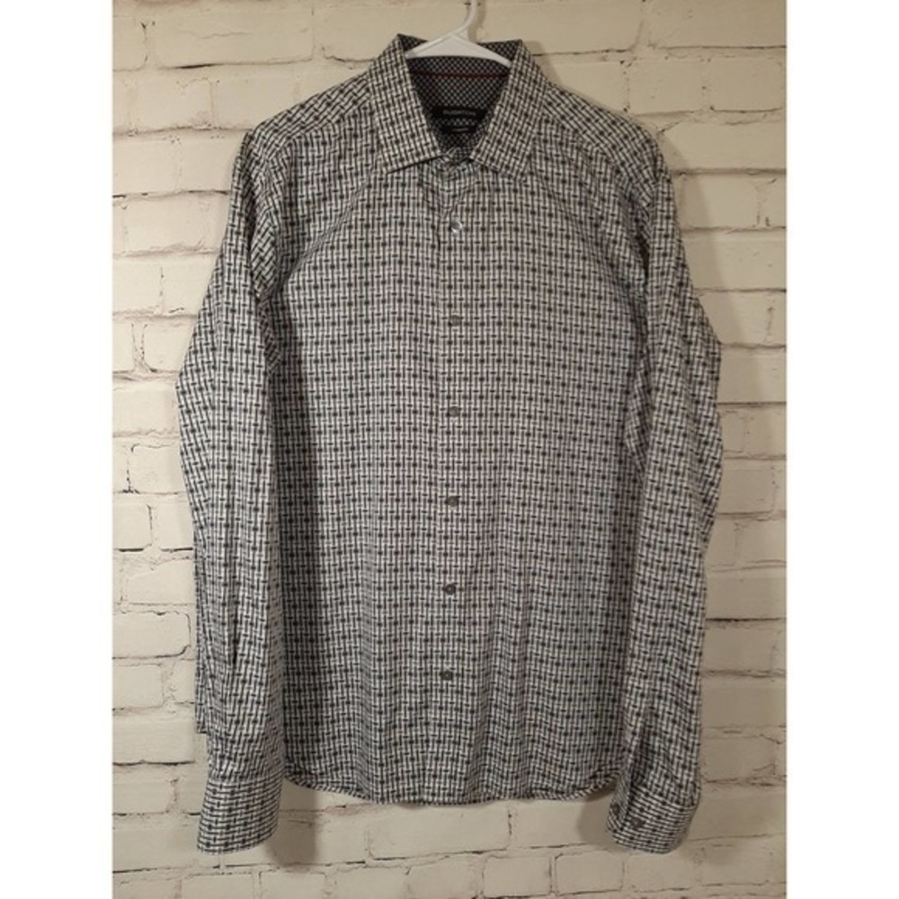 Bugatti Shaped‎ Fit Men's Size S/M Button Down Shirt